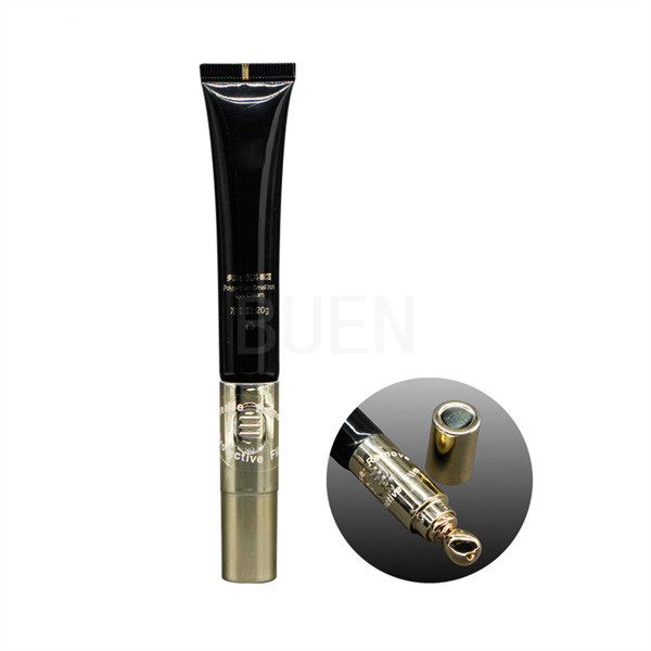 Quality Vibration Empty Plastic Tubes Eye Cream With Metal Applicator for sale
