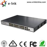 China 28 Ports Power Over Ethernet Gigabit Switch Managed IEEE 802.3af 15.4W per PoE port factory