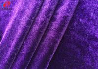 China Micro Korea Velvet Shiny Spandex Velvet Cloth Textile Fabric For Skirt / Dress factory