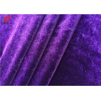 China Micro Korea Velvet Shiny Spandex Velvet Cloth Textile Fabric For Skirt / Dress factory