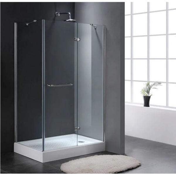 Quality Acid Etched Tempered Shower Door Glass Extra Clear Decorative 12mm for sale