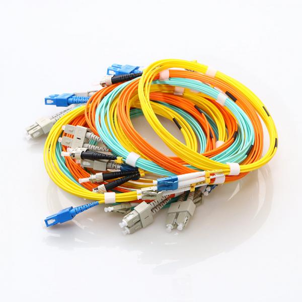 Quality SM DX Fiber Cable Patch Cord SC APC To LC UPC With Clips RoHS Compliant for sale