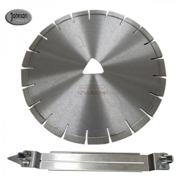 Quality Silver 12 Inch Early Entry Diamond Concrete Saw Blades Soff Cut Skid Plates for sale