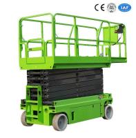 China Electric Self Propelled Scissor Lift Hydraulic Lift Table 10m Working Height 230Kg factory