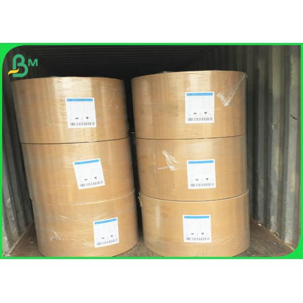 Quality 250gsm - 400gsm Unbleached Natural brown Kraft Paper Roll with FSC Certified for sale