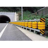 China Orange Road Rotating Guardrail Anti Collision For Dangerous Road Sections factory