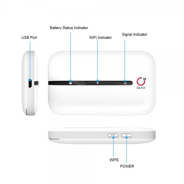 Quality 4g Pocket Hotspot Portable Wifi Routers Cat4 150mbps for sale