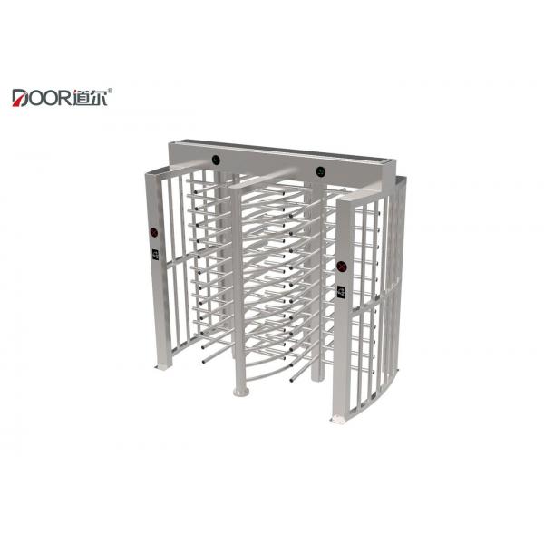 Quality Sus304 Brushed Stainless Steel Full Height Turnstile Security Door With Rfid Card for sale