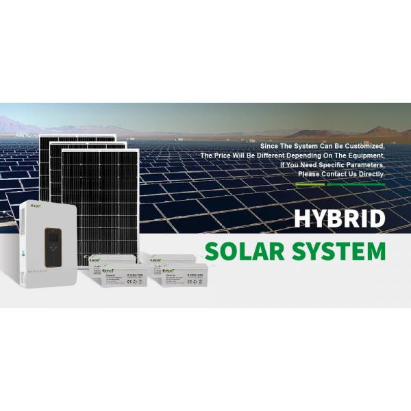 Quality Hybrid Grid Solar System Battery Charge Energy Solar System 10kw for sale