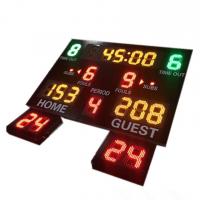 China Indoor Use Gym Digital Basketball Scoreboard With 24 Seconds Shot Clock factory