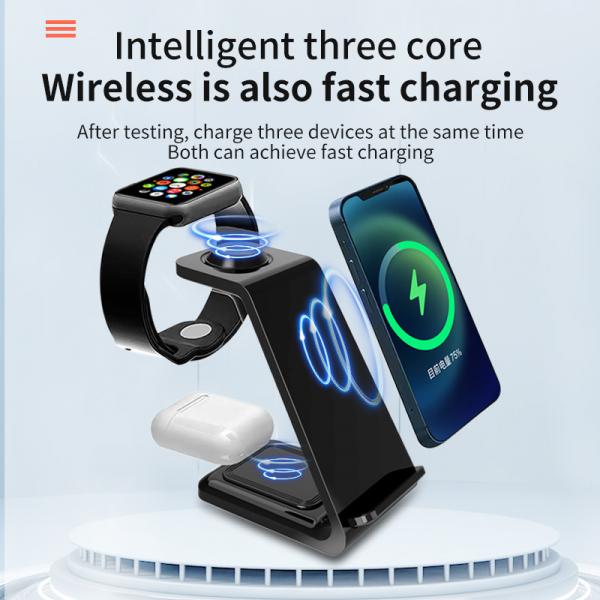 Quality Fast Multifunctional Wireless Charging Station , Wireless Phone Charger Stand 194g for sale