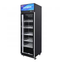 China Restaurant Commercial Single Door Upright Coolers Electric Temperature Control factory