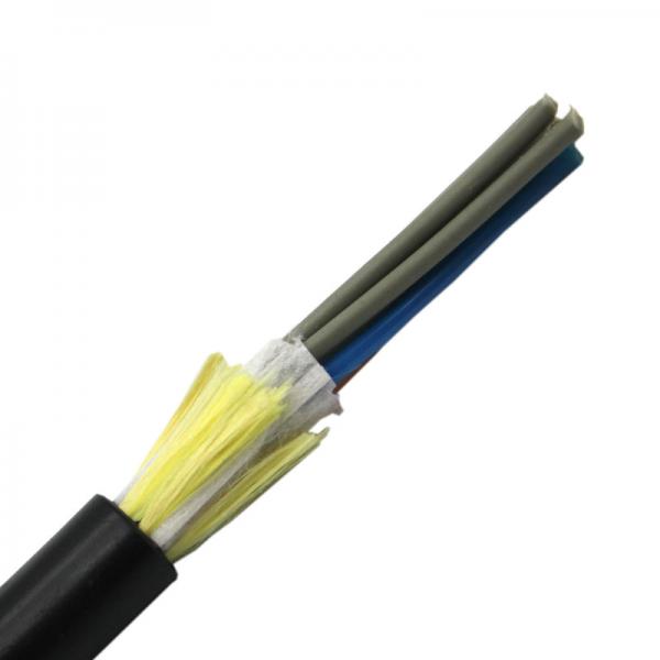 Quality Aerial Outdoor 72 Core ADSS Fiber Optic Cable G652d Single PE Jacket for sale