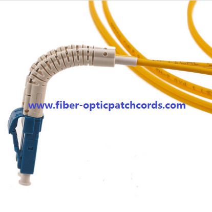 Quality Fiber Optic LC-LC Patch cords / Jumper With Flexible 90 Degree Angle Boots for sale