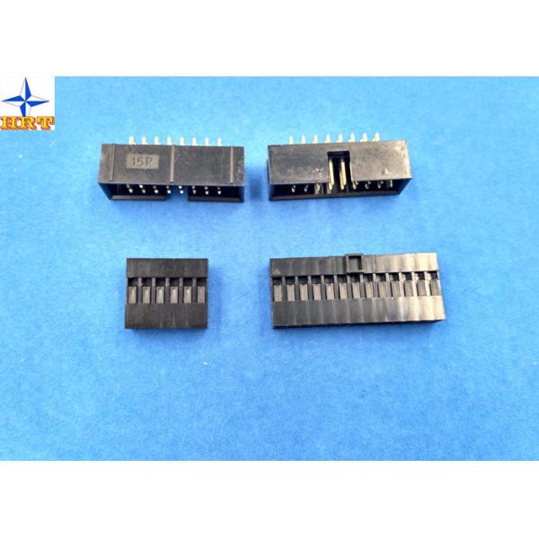 Quality 180 Degree Box Header Wire To Board Connectors 2.54mm Pitch Type Vertical Male connector for sale