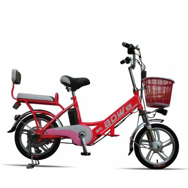Quality Red Hybrid Lithium Bicycle Steel Frame Easy Bike Electric Bike 35Km - 40 Km for sale