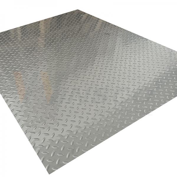 Quality 20mm-1250mm Embossed Stainless Steel Sheet 2b Surface Rice Grain Shape Anti Slip for sale