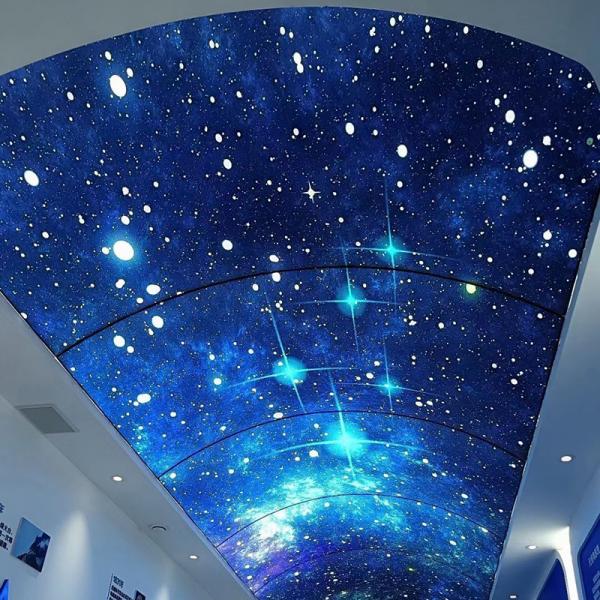 Quality Flexible Width 1.8m-3.2m Stretch Ceiling Film For Shopping Mall Advertising for sale