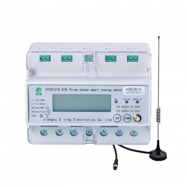 Quality 220V 380V Din Rail 3 Phase Energy Meter Wifi Prepaid Wireless Smart Meter NB Iot for sale