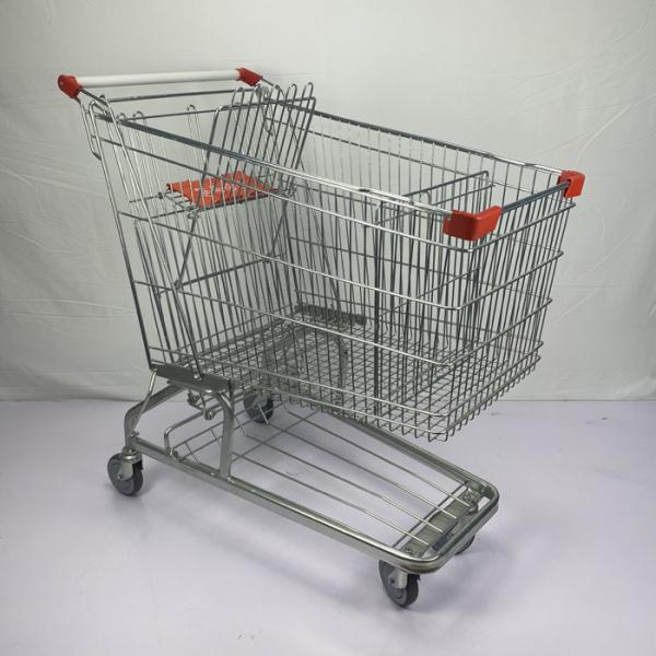 Quality German 210L Metal Shopping Trolley Warehouse Supermarket Grocery Cart SGS for sale