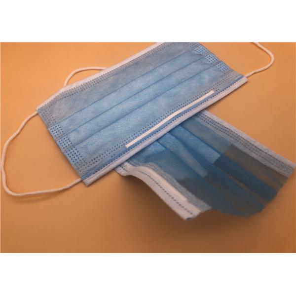 Quality Earloop Style Disposable Non Woven Face Mask Blue Color Protective Adult for sale