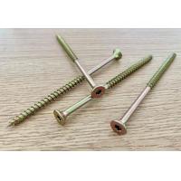 Quality Zinc Timber Plastic Wood Screws Double Countersunk Head Partial Thread for sale