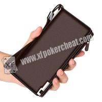 China Men Leather Infrared Light Wallet Camera Playing Card Scanner , Scanning Width 10cm factory