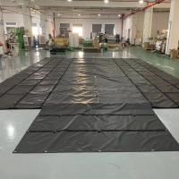 China Heavy Duty PVC Tarpaulin Fabric Flatbed Lumber Tarps PVC Coated Fabric factory