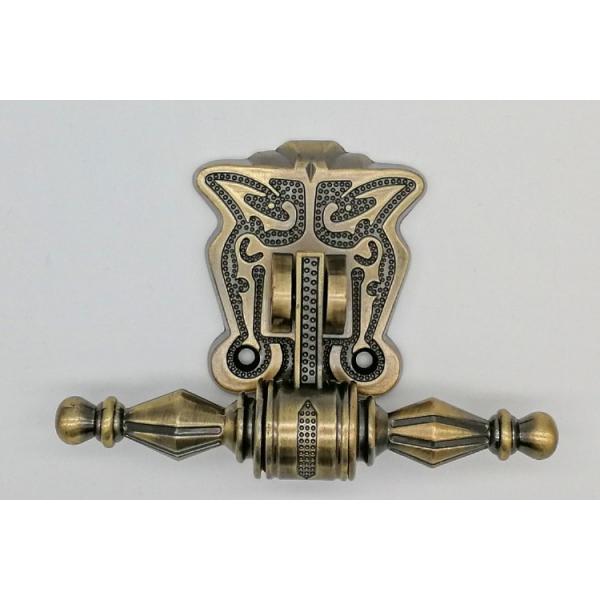 Quality Brass Plating Metal Coffin Handles Zinc Alloy Material High Durability for sale