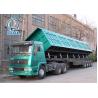 China Side Dump 60 Ton 4 Axle Semi Trailer Trucks Mechanical Suspension factory