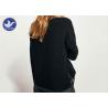 China Winter Turtle Neck Ladies Thick Woolen Jumpers , Black Wool Sweater Womens Full Sleeves  factory