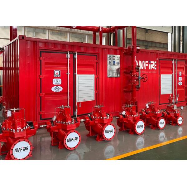Quality UL / FM Horizontal Split Case Pump Assembly Skid Mounted Fire Pump Package for sale
