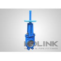 Quality Ductile Iron Wafer Knife Gate Valve Resilient Seated Rising Stem 2" - 48" for sale