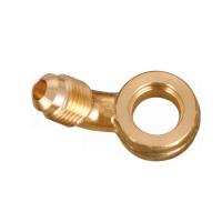 China 90Degree 3 AN Male Flare Dia10.2mm Brass Tube Fitting for sale