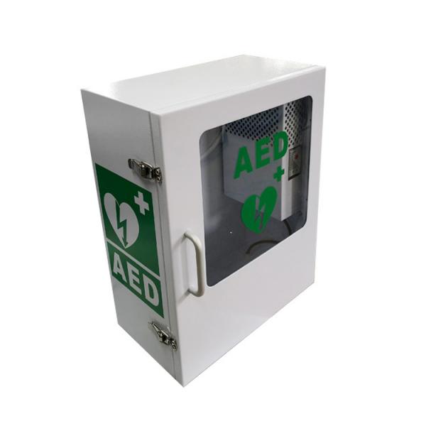 Quality IP45 Outdoor Heated AED Cabinet Waterproof With 9V 120db Alarm System for sale