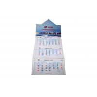 China Recyclable Full Year Wall Calendar , Die Cut Eco Friendly Hanging Wall Calendar factory