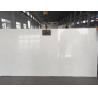 China Large White Mirror Quartz Floor Tiles , Solid White Quartz Countertops Slab factory