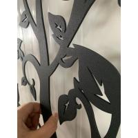 China 0.12 Inch Black Laser Cutting Iron Vine Shaped Wrought Iron Fence Decorations factory