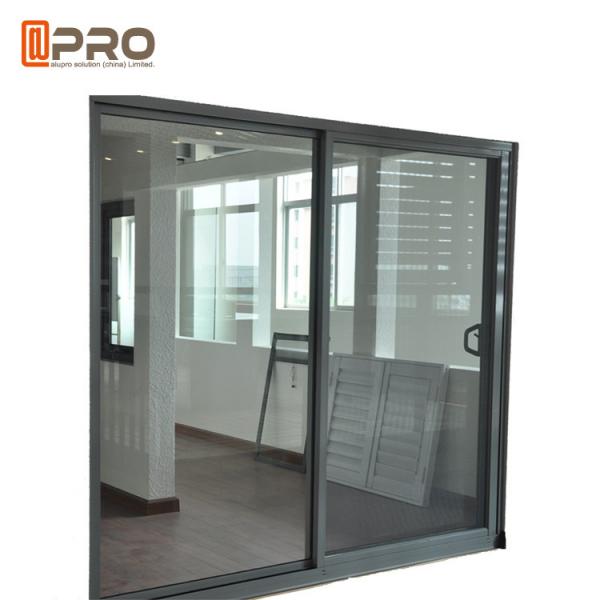 Quality Indoor Aluminium Sliding Glass Doors With EPDM Sealant Rubber Accessories used for sale