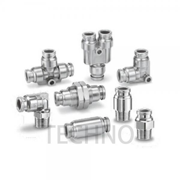 Quality KQG2H04-02S Pneumatic Pipe Fittings 1/4 Inch Air Compressor Fittings SS316 for sale