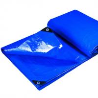 China Coated PE Tarp Waterproof Light Weight Roof Cover Blue Polyethylene Tarpaulin Sheet PE factory