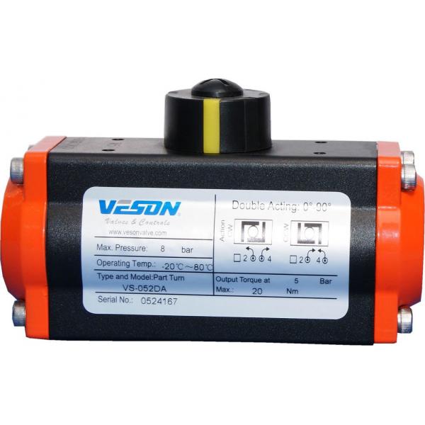 Quality 9NM To 4620Nm Valve Pneumatic Air Actuator  Anti Abrasive pneumatic drive for sale