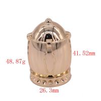 China Gold Tone Metal Bullet Shaped Zamac Perfume Cap With Unique Personality for sale