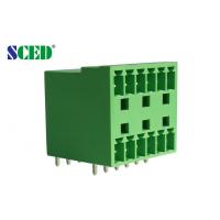 Quality Green 3.81mm 300V Male Plug In Terminal Block Connectors Electrical for sale