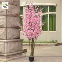 China UVG CHR053 pink cherry blossom bonsai tree with artificial flowers for party decoration factory
