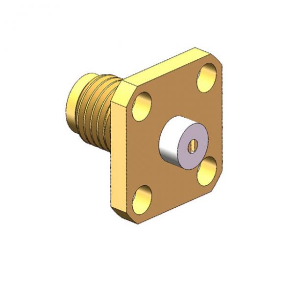 Quality Nickel Plated Sma Female Connector DC 18GHz Frequency 500 Cycles Durability for sale