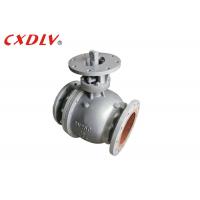 China Carbon Steel Trunnion Valve CF8 Two Piece Flanged Casting Ball Valve factory