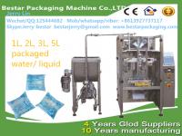 China Automatic Water Liquid Packing Machine In Plastic bags 1L,2L,3,L,5L bestar packaging machine factory