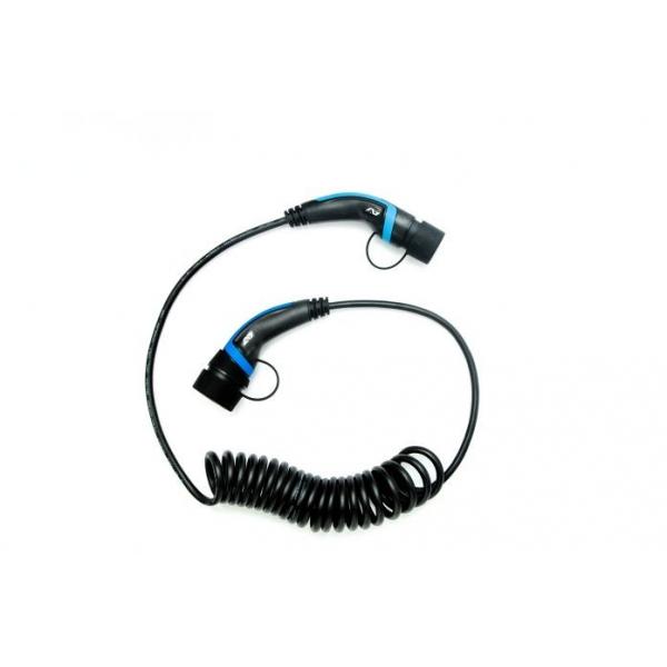 Quality 16A Type 2 To Type 2 Electric Vehicle Charging Cable 1 Phase AC European Standard for sale