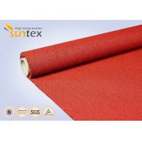 Quality 960 G/sqm Red Silicone Coated Fiberglass Fabric For Heat And Cold Insulation for sale